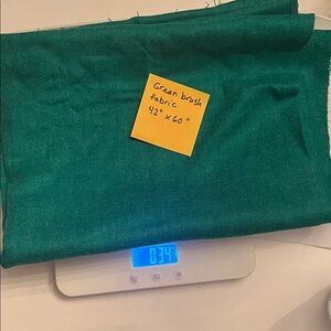 Green Brushed Fabric